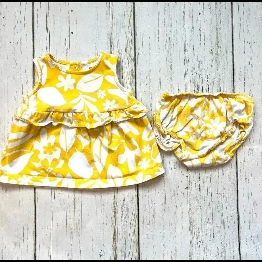 Carter’s Baby Girl Matching Outfits Bundle Floral Size 6M